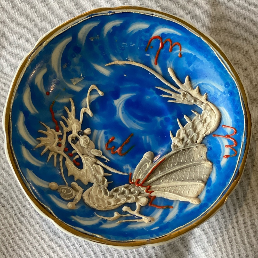 Moriage dragon ware saucer